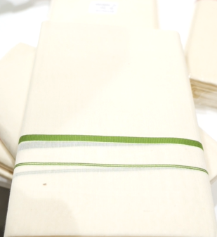 Set Mundu   - Green Cotton  Search code 9362
