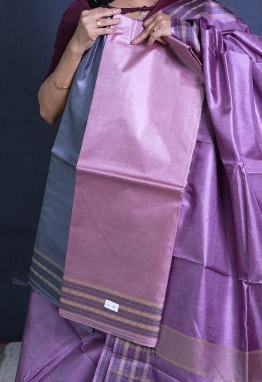 Tussar Saree -Pink shade Search code 1544