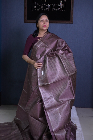Tussar Saree -Brown shade Search code 1560
