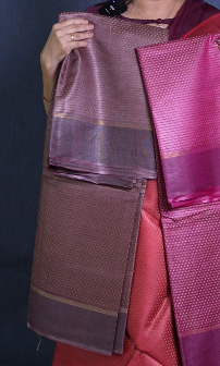 Tussar Saree -Maroon shade Search code 1568