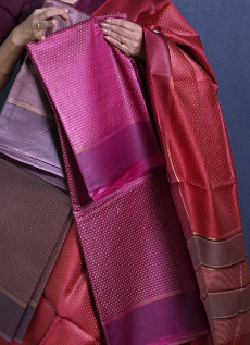 Tussar Saree -Burgundy shade Search code 1569