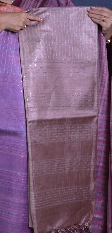 Tussar Saree -Blush pink shade Search code 1582