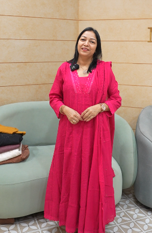 Salwar suit set-   Ranni pink shade Search code 6350