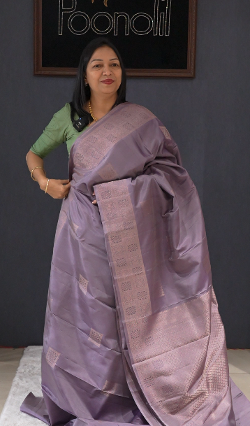 KANCHIPURAM SAREE -Lalic  shade Search code 5658