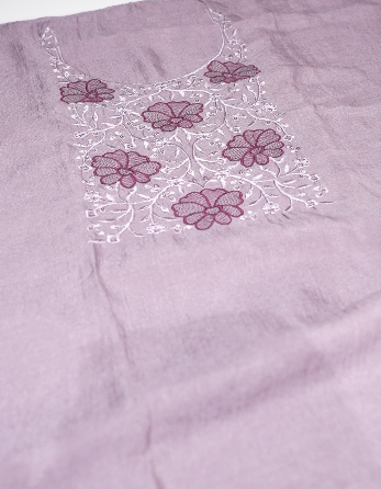 UNSTITCHED SALWAR SUIT SET- Mauve color Search code 8708