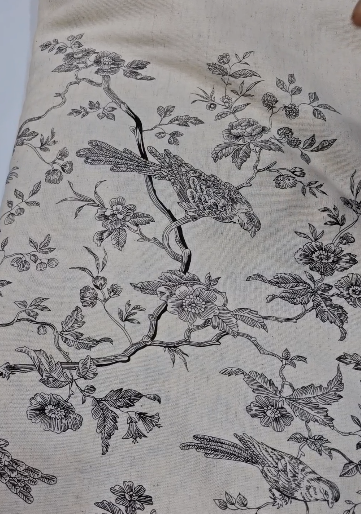 Running Material  - Cream black Search code 6833