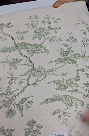 Running Material  - Cream Green  Search code 6834