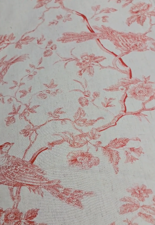 Running Material  - Cream Orange Search code 6838