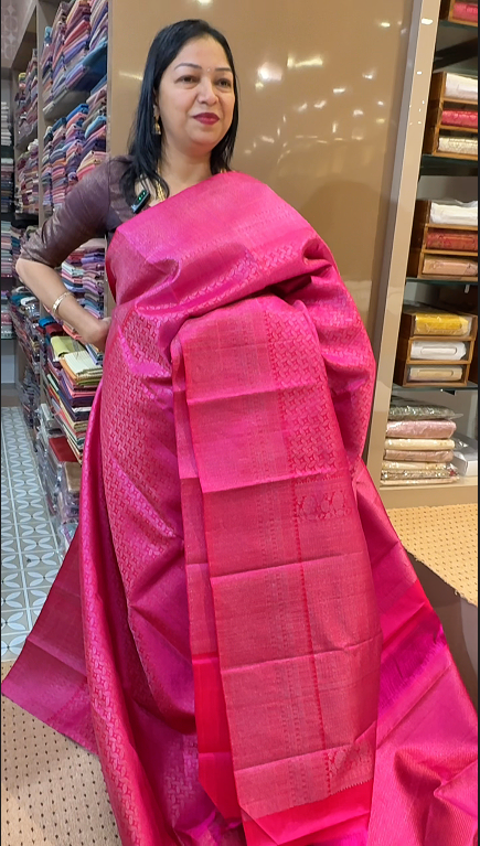 KANCHIPURAM BROCADE  - Turquoise blue color   Search code 4506