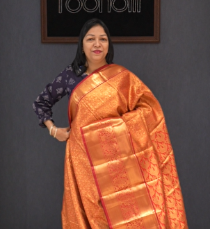 Saree - Maroon red  search code 1501