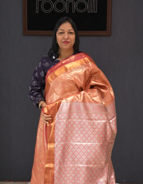 Tissue Saree - Maroon  search code 1504