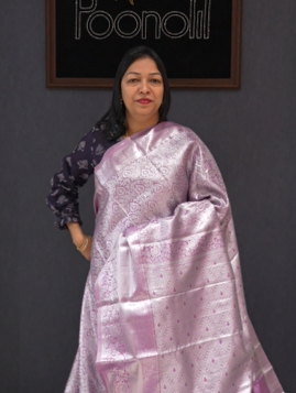 Tissue Saree - Mauve search code 1508