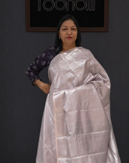 Tissue Saree -Blush Pink  search code 1517