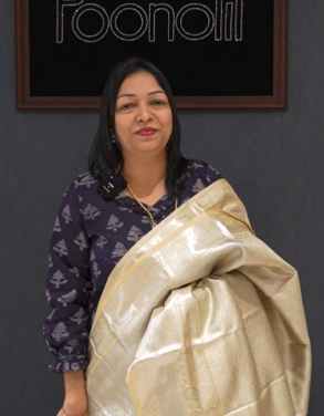 Tissue Saree -Sandal search code 1519