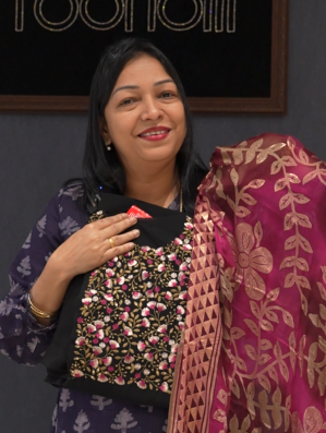 UNSTITCHED SALWAR  SUIT SET - Black Search code 1528