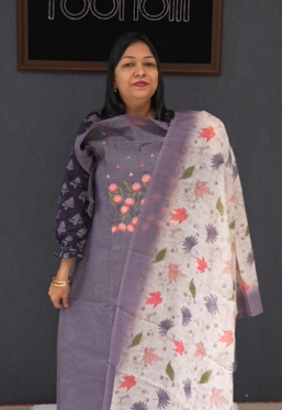 UNSTITCHED SALWAR  SUIT SET - Lavender Search code 1531