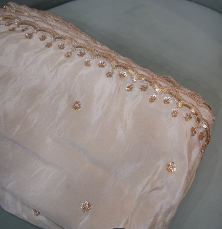 Running Material  - cream colour Search code 1010