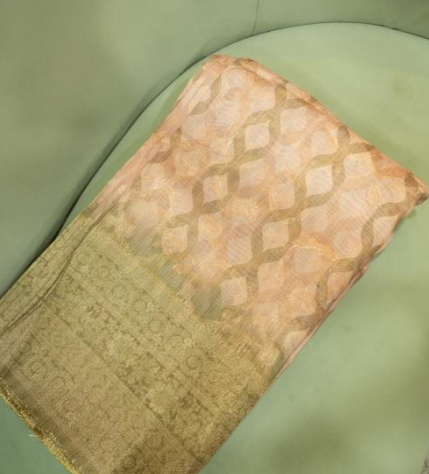 Running Material  - SEMI TUSSAR  GREEN colour Search  7810