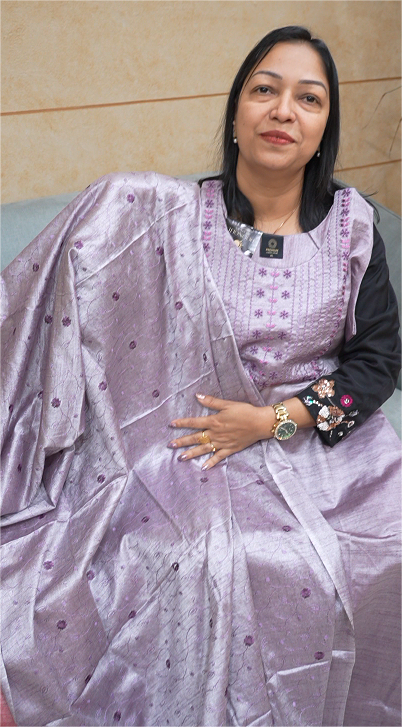 Salwar suit set  - lavander shade Search code 4406