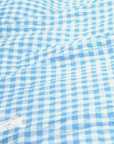 checks Running Material  - light blue color  Search code 7503