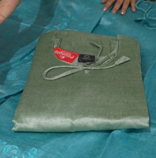 Salwar suit set  - Green shade Search code 9809