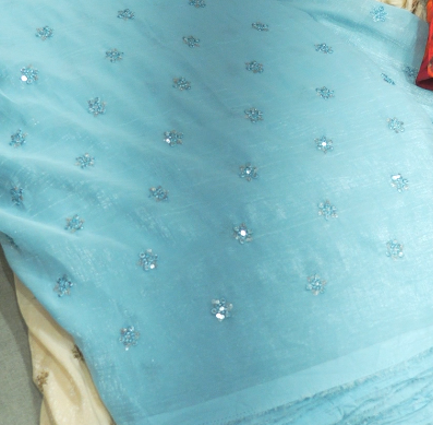 Running Material  -aqua blue shade color  Search code 3367