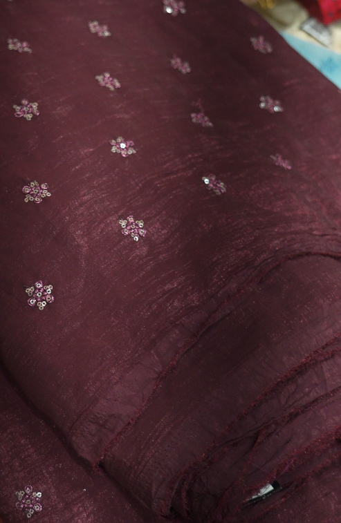 Running Material  - redish - purple shade color  Search code 3369