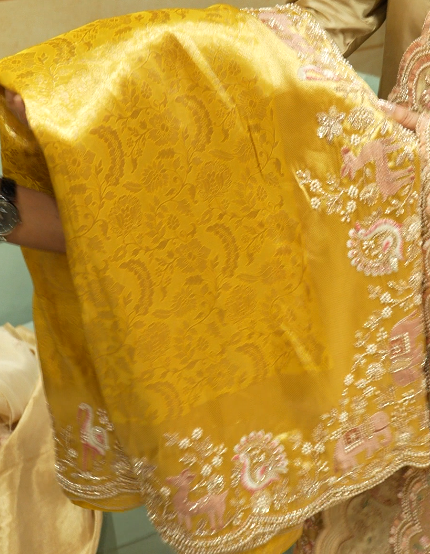 Fancy Saree-yellow    -  shade Search code 9973