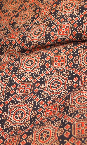 RUNNING MATERIAL - cambric cottan Ajark print  Search code 5205