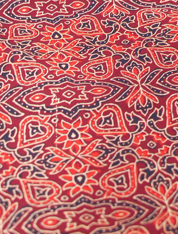 RUNNING MATERIAL - cambric cottan Ajark print  Search code 5218