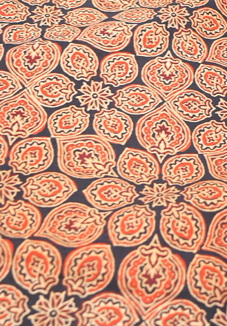 RUNNING MATERIAL - cambric cottan Ajark print  Search code 5222