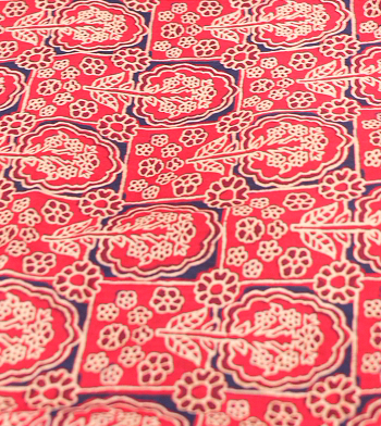 RUNNING MATERIAL - cambric cottan maroon color Ajark print  Search code 5232