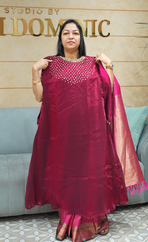 Top - maroon  shade Search code 3586