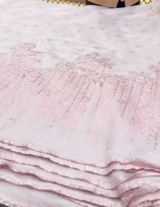 ORGANZA RUNNING MATERIAL -light pink  Search code 2225