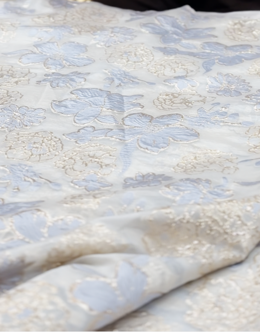 ORGANZA RUNNING MATERIAL -powder blue   Search code 2229