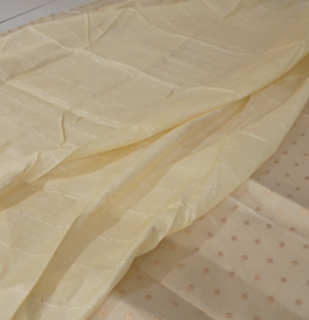 UNSTITCHED SALWAR  SUIT SET -  Cream shade Search code 2000