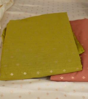 UNSTITCHED SALWAR  SUIT SET -Green shade Search code 2002