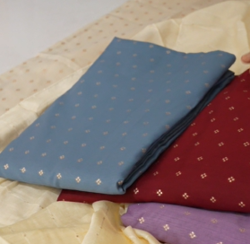 UNSTITCHED SALWAR  SUIT SET -Gray shade Search code 2006