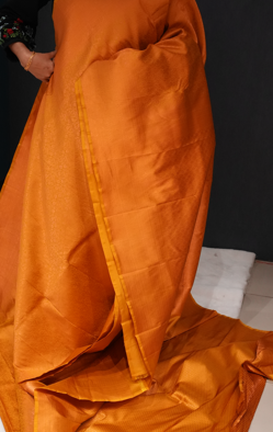 KANCHIPURAM BROCADE  -Yellow color Search code 8023