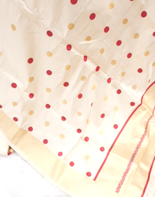 ponn kani collections - Golden Maroon shade Search code 8500