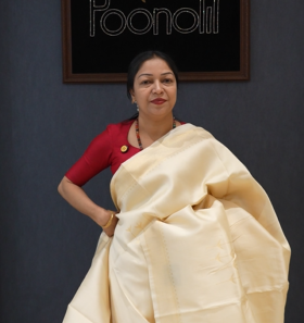 ponn kani collections - Golden  shade Search code 8509