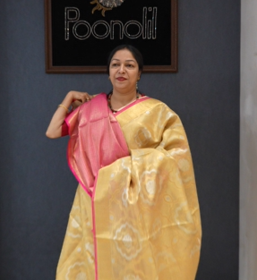 ponn kani collections - Golden  shade Search code 8514