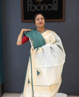 ponn kani collections - Golden  shade Search code 8517