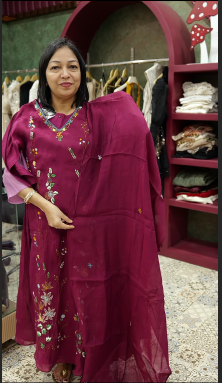 salwar suit sets -  Maroon  shade  Search code 3501