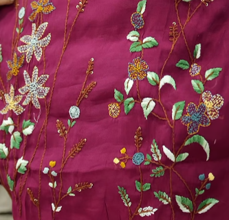 salwar suit sets -  Maroon  shade  Search code 3501