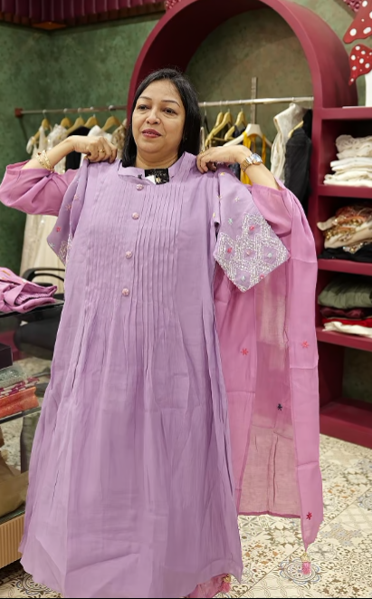 salwar suit sets -  lavander shade Search code 3503