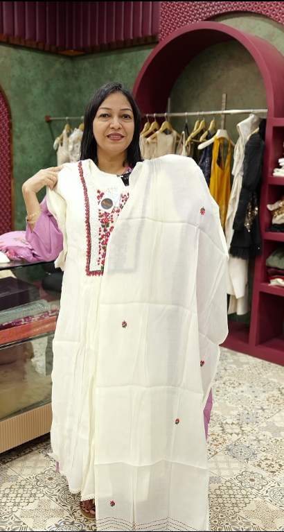 salwar suit sets - off white shade Search code 3506