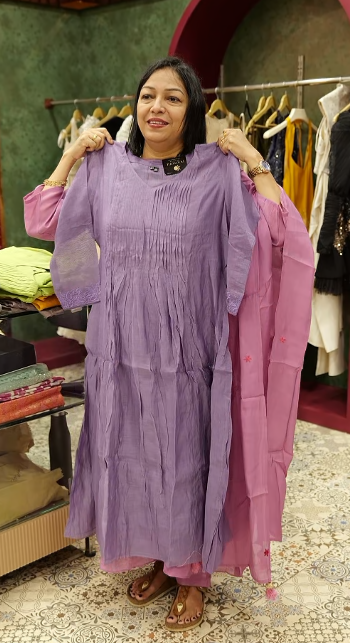 salwar suit sets - lavander shade Search code 3509