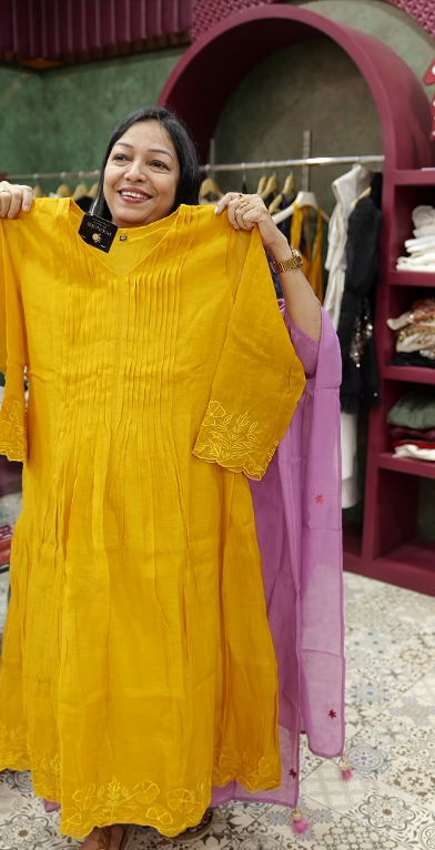 salwar suit sets - yellow shade Search code 3511