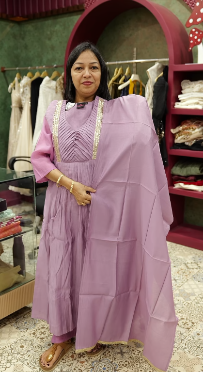 salwar suit sets - lavende shade Search code 3513
